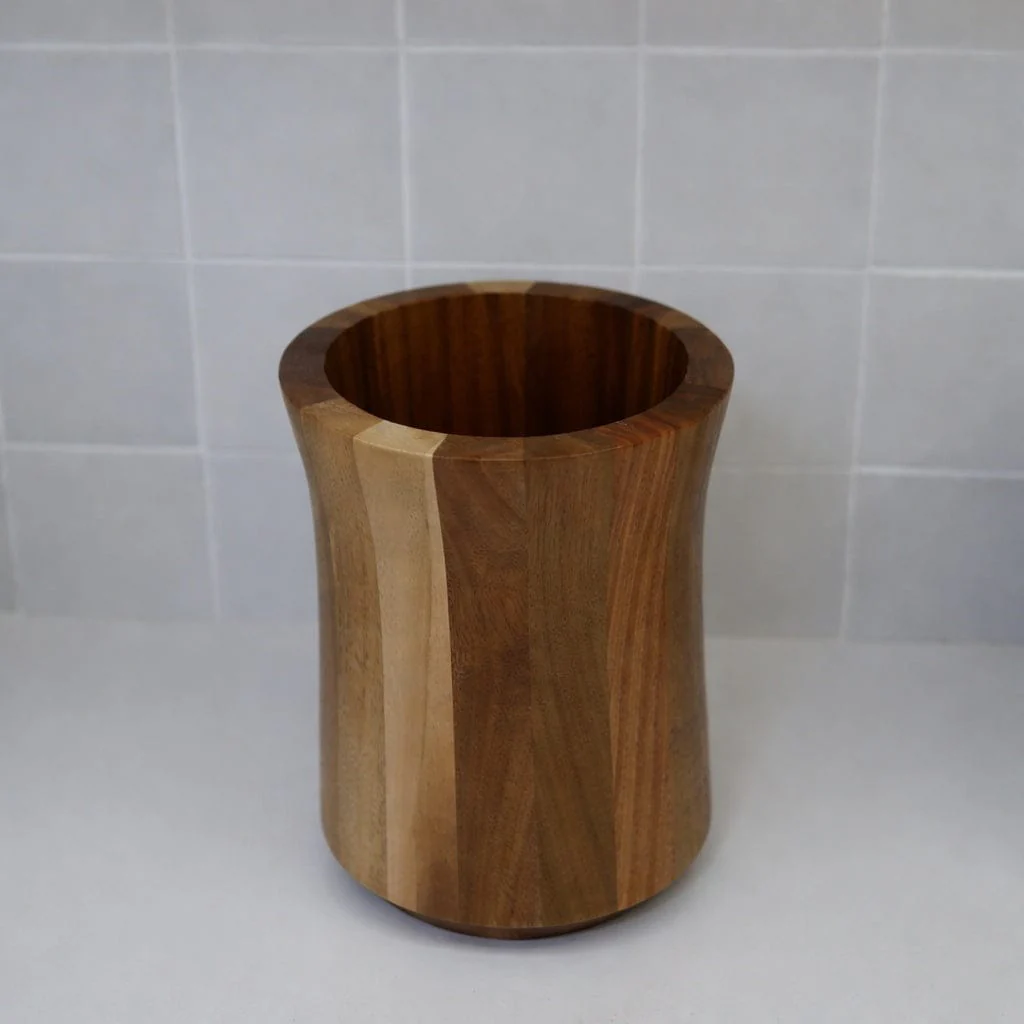 7 Piece Teak Utensil Set + Caddy Bundle - Image 3
