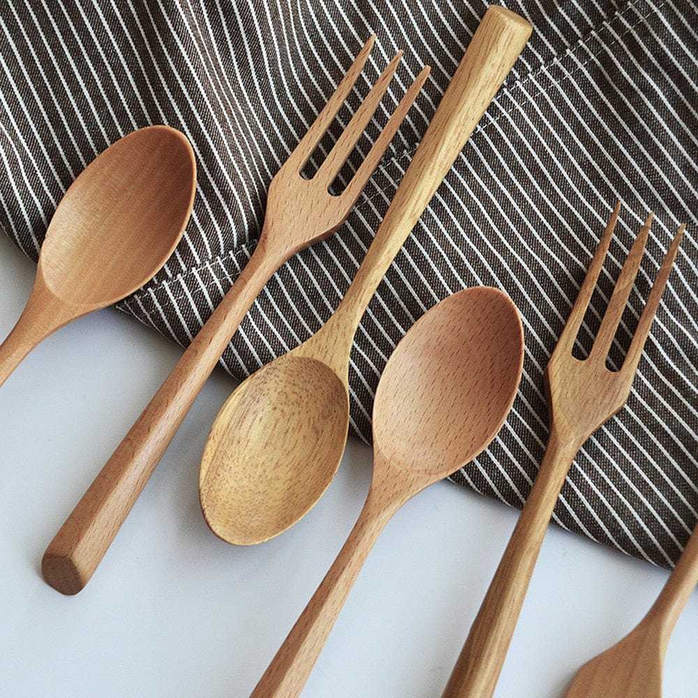 Beech Wood Cutlery - Image 2