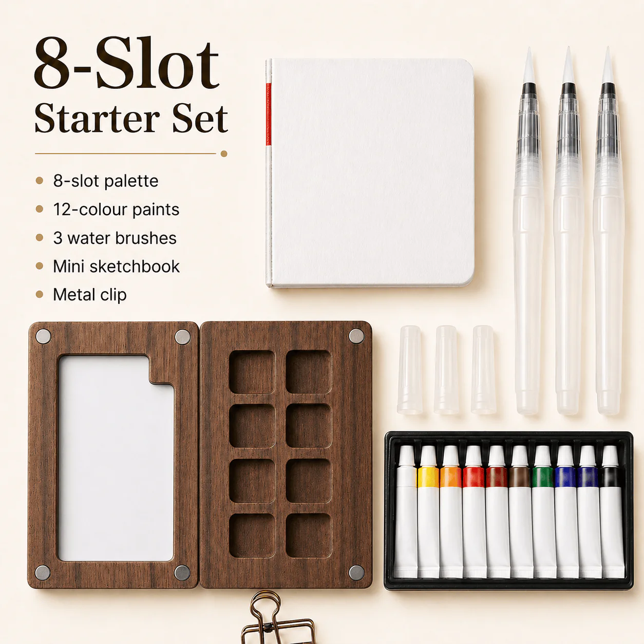 Pocket Paint Studio - Mini Watercolor Kit - Image 6