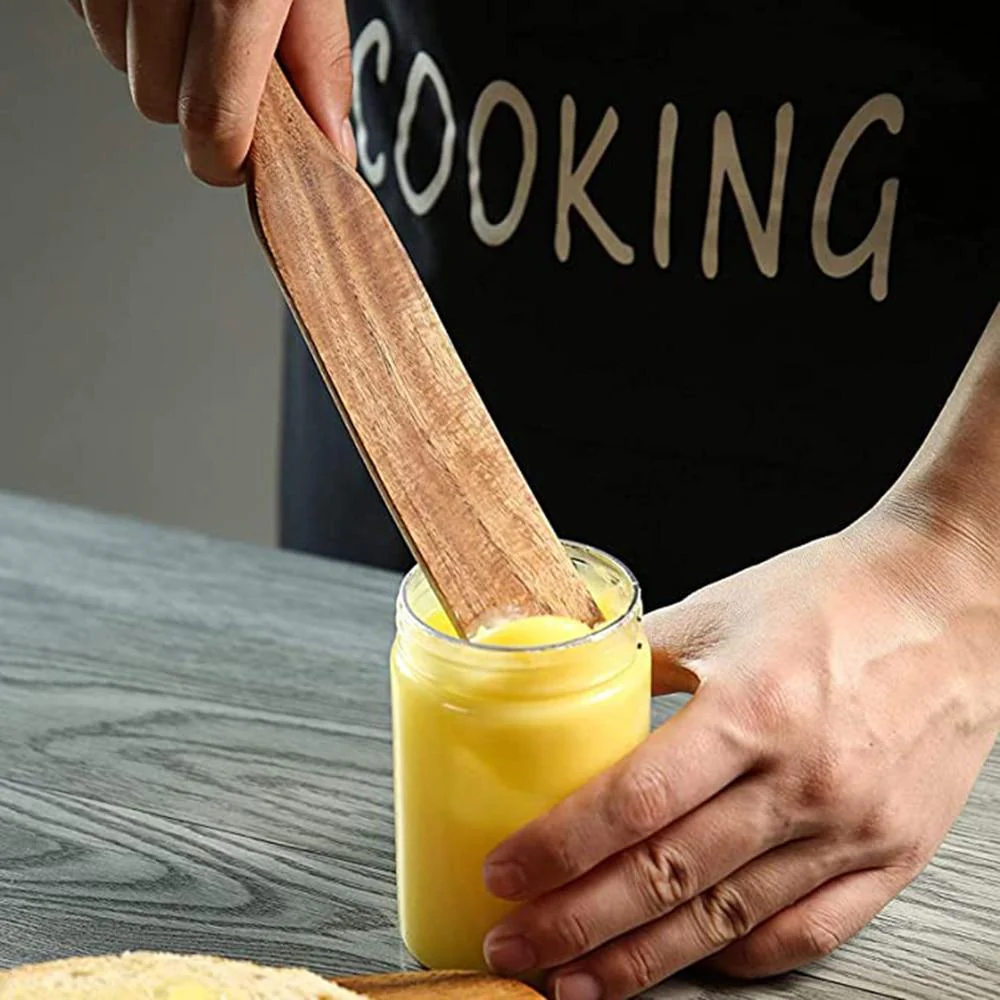 Teak Spurtle Spatula Set - The Perfect Partner for Cast Iron Cookware - Image 3